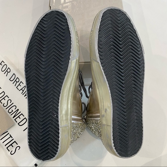 Golden Goose Slide Sneaker Neutral 37 Glitter - Picture 12 of 12
